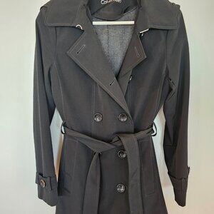 Calvin Klein black trench coat